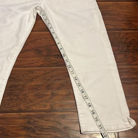 Citizens Of Humanity White Racer Lowrise Skinny Crop Jeans Summer Resort - Picture 4 of 14